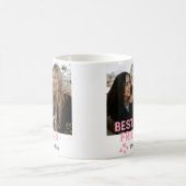 Best Friends Foto Rosa Personalisierte Namen Kaffeetasse (Mittel)