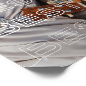 Best Friends Foto und Modernes Texteüberlagerungen Poster (Ecke)