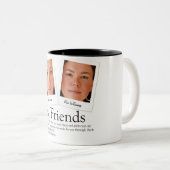Best Friends Fotos Definition Moderne Typografie Zweifarbige Tasse (VorderseiteRechts)