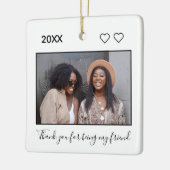 Best Friends Freundschaft Sisters Dankbarkeit Cust Keramikornament (Links)