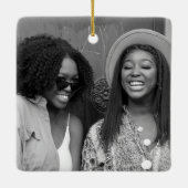 Best Friends Freundschaft Sisters Dankbarkeit Cust Keramikornament (Rückseite)