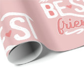 best friends - Freundschafts Geschenke Deko Papier Geschenkpapier (Rolleneckpunkt)