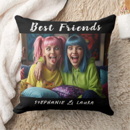 Best Friends Funny Colorful Hair Kissen