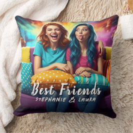Best Friends Funny Sisters Kissen