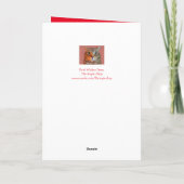 Best Friends Goat Christmas Feiertagskarte (Rückseite)