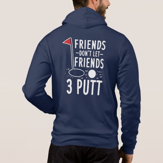Best Friends Golfing Partners Funny Novelty Hoodie (Rückseite)