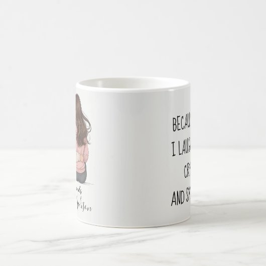 Best Friends Hair Illustration Mug – BFF Besties D Kaffeetasse (Mittel)