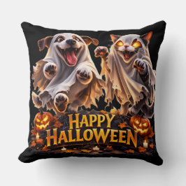 Best friends happy Halloween decorative Kissen