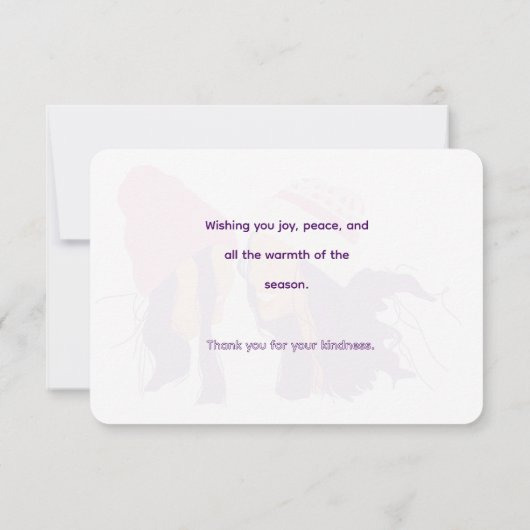 Best Friends Illustration • Modern Accent Pillow Dankeskarte (Rückseite)