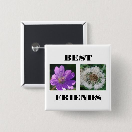 Best Friends Image Tempate Button (Vorne & Hinten)