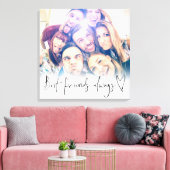 Best Friends Immer Heart Script Foto Leinwand Prin (Insitu (Wohnzimmer))