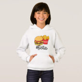 Best Friends Kids Hoodie Hamburger Fries Besties (Vorne ganz)