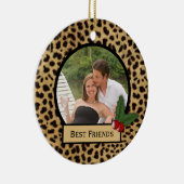 Best Friends Leopard Print Weihnachtsschmuck (Rechts)