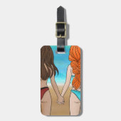 Best Friends Luggage Tag Gepäckanhänger (Vorderseite vertikal)