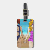 Best Friends Luggage Tag Gepäckanhänger (Vorderseite vertikal)