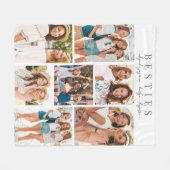 Best Friends Minimalistische BESTE FREUNDIN FotoCo Fleecedecke (Vorderseite (Horizontal))