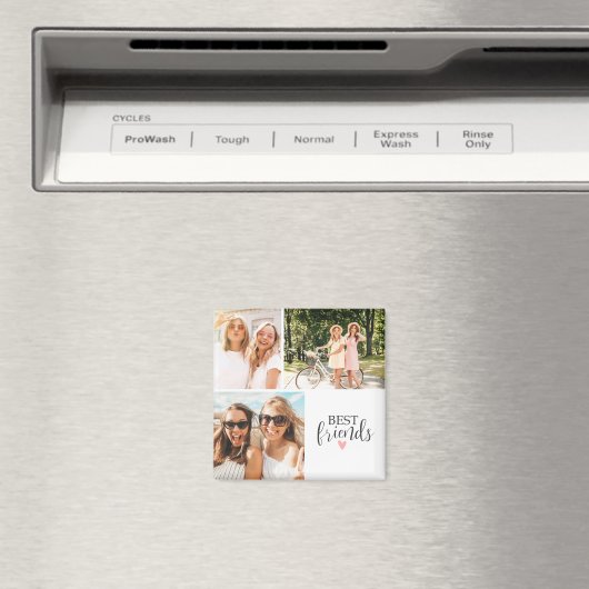 Best Friends Modern Chic BESTE FREUNDIN Script Fot Magnet (In Situ (Geschirrspüler))