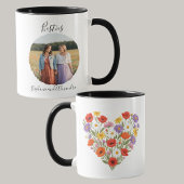 Best Friends Mug - Wildflower Photo Gift Tasse