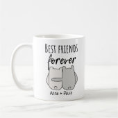 Best Friends Name Friendship Kaffeetasse (Links)