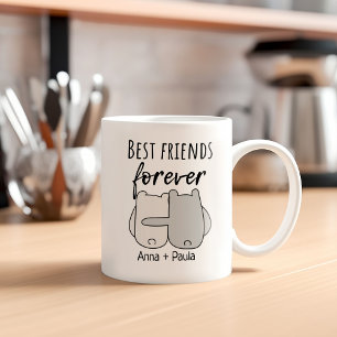 Best Friends Name Friendship Kaffeetasse