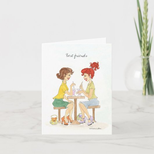 Best Friends Note Card Karte (Vorderseite)