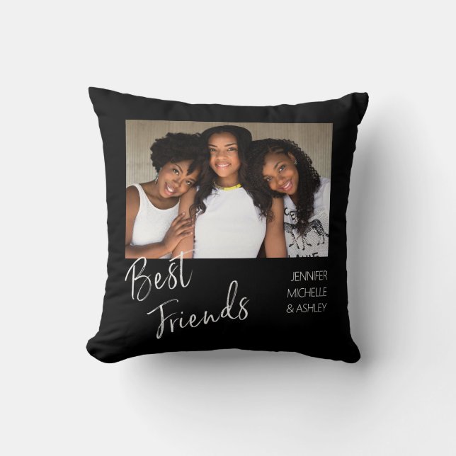 Best Friends One Foto Kissen (Vorderseite)