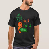 Best Friends, Peas and Carrots Fitted T-Shirt (Vorderseite)
