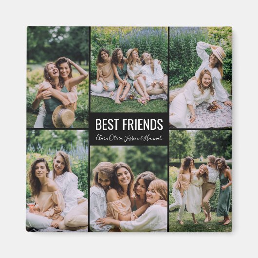 Best Friends Personalisiert Foto Magnet (Vorne)