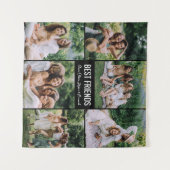 Best Friends Personalisiert Foto Tapestry Wandteppich (Vorderseite (Horizontal))
