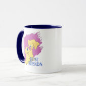 Best Friends Personalized Cute Dog Art Custom Mug Tasse (Vorderseite Links)
