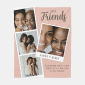 Best Friends Photo Collage Fleece Blanket (Vorderseite)