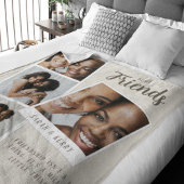 Best Friends Photo Collage Fleece Blanket