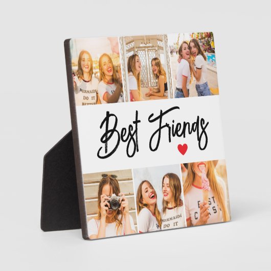 Best Friends Pictures Photo Collage Plaque Fotoplatte (Vorderseite)