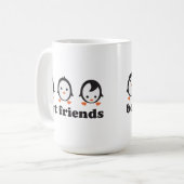 best friends - Pinguine Kaffeetasse (Vorderseite Links)