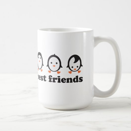 best friends - Pinguine Kaffeetasse (Rechts)