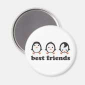 best friends - Pinguine Magnet (Vorderseite/Rückseite)