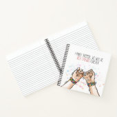 Best Friends Pinky Promise | Notebook Notizblock (Innenseite)