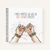 Best Friends Pinky Promise | Notebook Notizblock (Vorderseite)