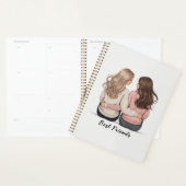 Best Friends Planner – Personalized Back‑View Girl Planer (Anzeige)