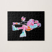 Best Friends Roller Skate Neon Puzzle (Horizontal)