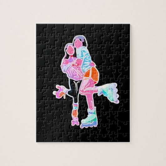 Best Friends Roller Skate Neon Puzzle (Vertikal)