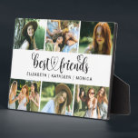 Best Friends Script Foto Collage Fotoplatte<br><div class="desc">Eine gute Foto-Plakette mit Platz für 6 Fotos. Mit den Worten dekoriert,  die besten Freunde in einem Skript-Schriftart. Personalisieren Sie es mit Fotos Ihrer Freunde und deren Namen. Ideal für Ihre BESTE FREUNDIN. Entworfen für Sie von BlackBerry Boulevard.</div>