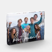 Best Friends Script White-Overlay für benutzerdefi Fotoblock (Links)