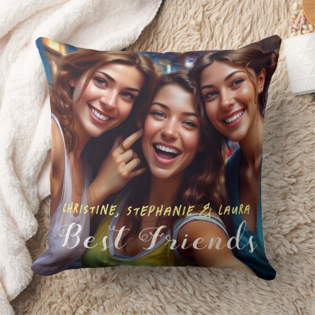 Best Friends Selfie Kissen (Decke)