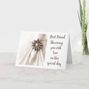 "BEST FRIEND'S SHOWER" GRATULALATIONS EINLADUNG