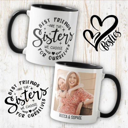 Best Friends Sister Quote Coffee Mug Tasse