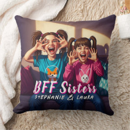 Best Friends Sisters Funny  Kissen
