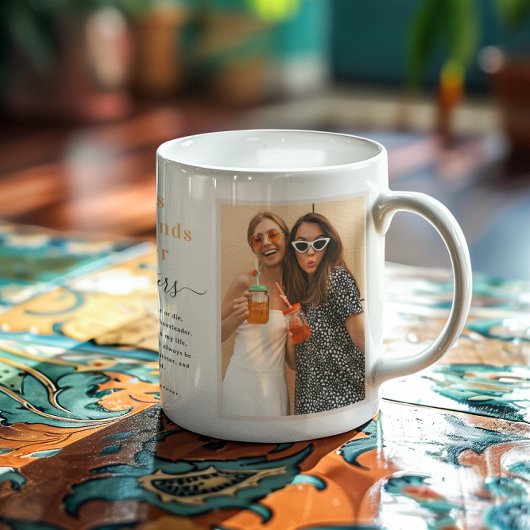 Best Friends Soul Sisters | Modernes 2 Foto Kaffeetasse