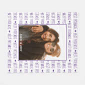 Best Friends Stilvolle BESTE FREUNDIN Freundschaft Fleecedecke (Vorderseite (Horizontal))
