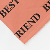 Best Friends Stilvolle BESTE FREUNDIN Pink Freunds Fleecedecke (Ecke)